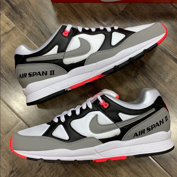 NIKE AIR SPAN II black/dust-solar red white wmns - Picture 15 of 16